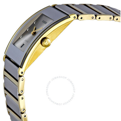 Rado, Integral Silver Dial Two Tone Ceramic Unisex Watch