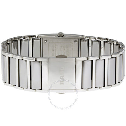 Rado, Integral Small Platinum Tone Diamond Dial Ladies Watch