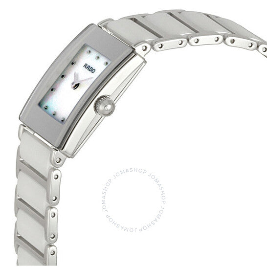 Rado, Integral Steel White Ceramic MOP Ladies Watch