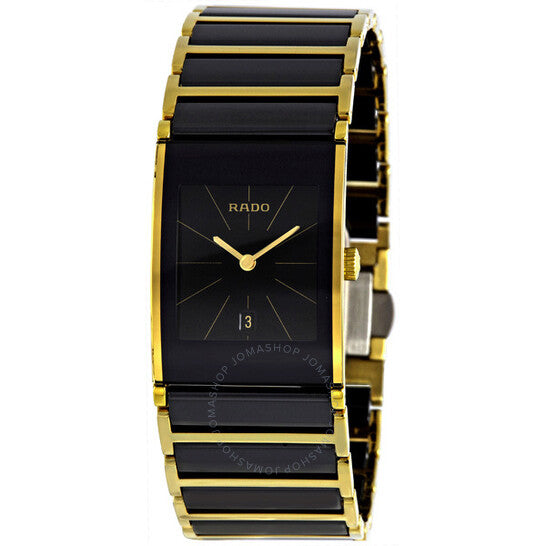 Rado, Integral Two Tone Black Ceramic Ladies Watch