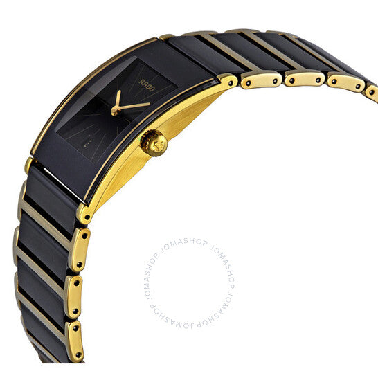 Rado, Integral Two Tone Black Ceramic Ladies Watch