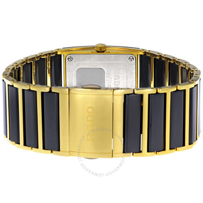 Rado, Integral Two Tone Black Ceramic Ladies Watch
