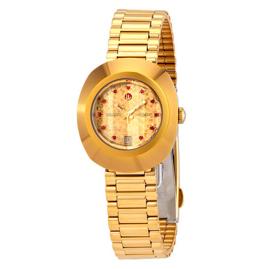 Rado, Original Yellow Gold Dial Automatic Ladies Watch