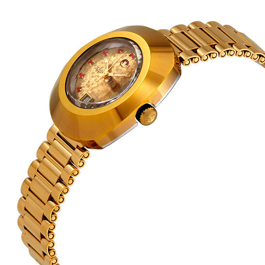 Rado, Original Yellow Gold Dial Automatic Ladies Watch