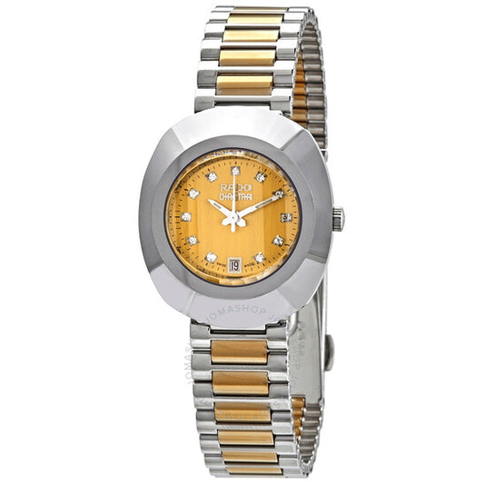 Rado, Original Yellow Gold Dial Ladies Two Tone Watch