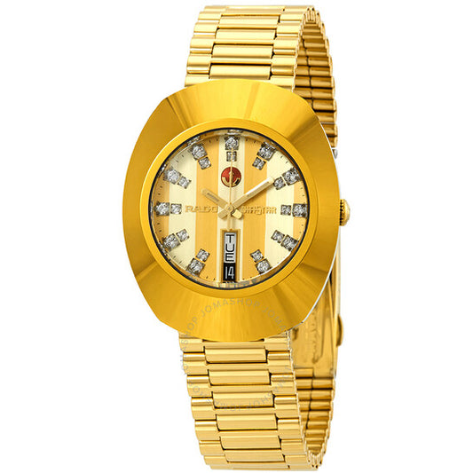 Rado, Original Yellow Gold Diamond Dial Men's L Watch