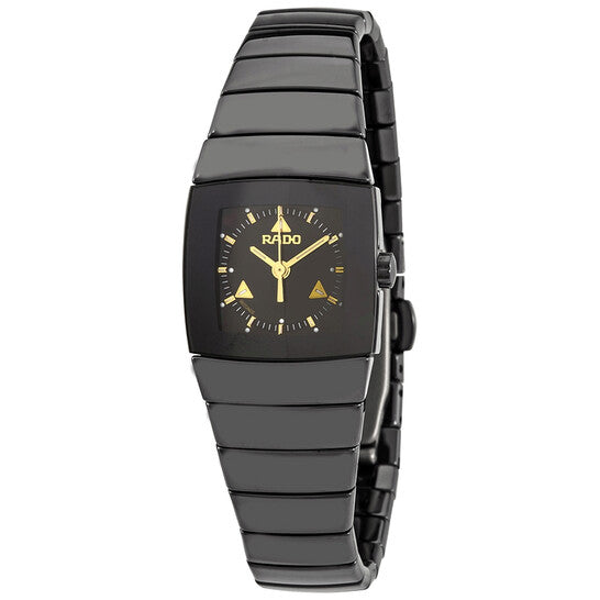 Rado, Sinatra Quartz Black Dial Ladies Watch