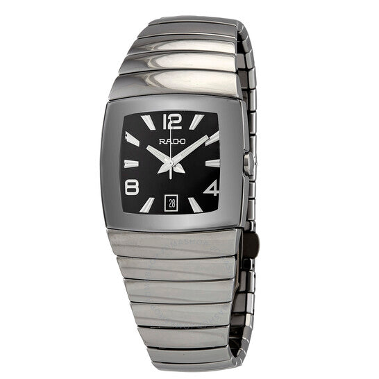 Rado, Sintra Platinum-tone Ceramic Black Men's Watch