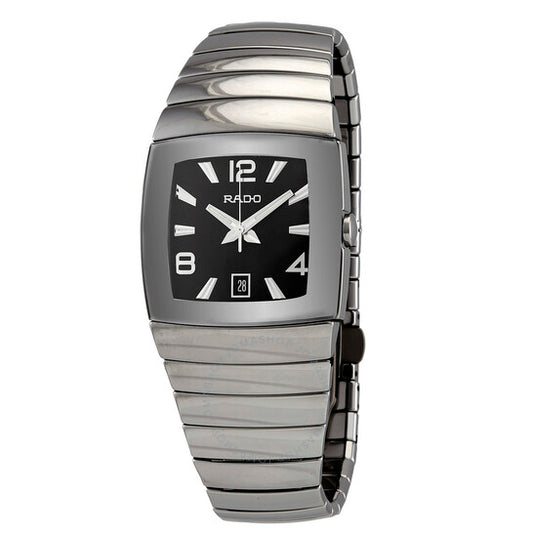Rado, Sintra Platinum-tone Ceramic Black Men's Watch