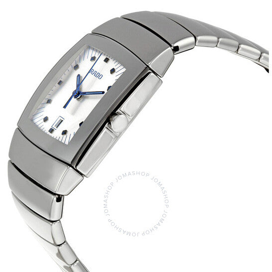 Rado, Sintra Silver Dial Platinum Ceramic Ladies Watch