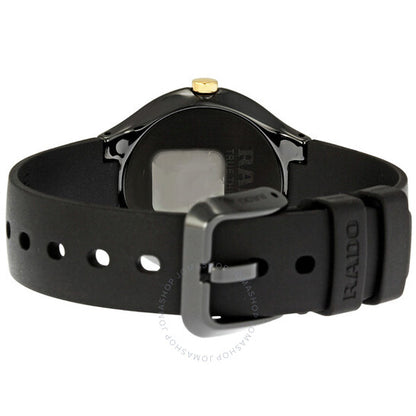 Rado, Thinline Black Ceramic Ladies Watch