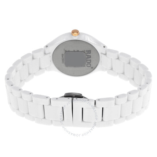 Rado, Thinline Jubile White Dial White Ceramic Ladies Watch