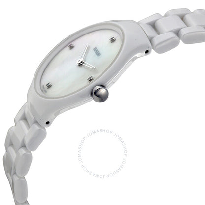 Rado, Thinline Mother of Pearl Dial White Ceramic Watch