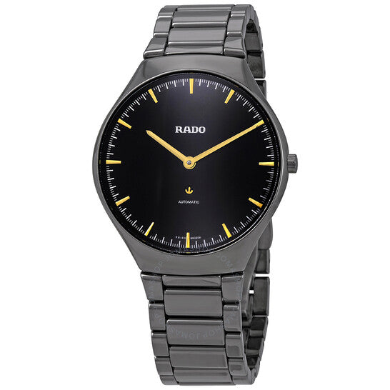 Rado, True Automatic Black Dial Gunmetal Ceramic Men's Watch