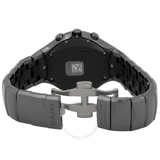 رادو، ساعة كرونوغراف سيراميك سوداء حقيقية للرجال