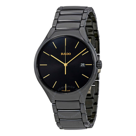 Rado, True Black Dial Ceramic Men's Watch