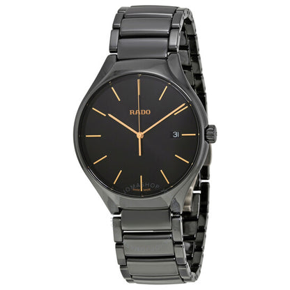 Rado, True Black Dial Ceramic Men's Watch