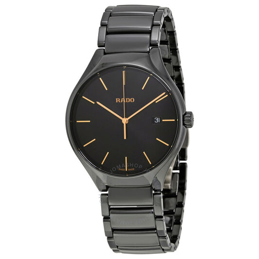 Rado, True Black Dial Ceramic Men's Watch