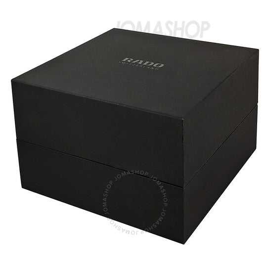 رادو، ساعة كرونوغراف للرجال بمينا أسود حقيقي