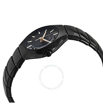 Rado, True Black Dial Ladies Ceramic Watch