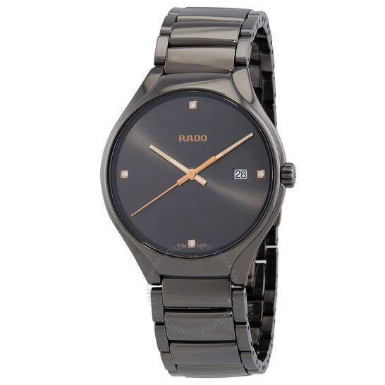 Rado, True Diamonds Quartz Crystal Grey Dial Men's Watch