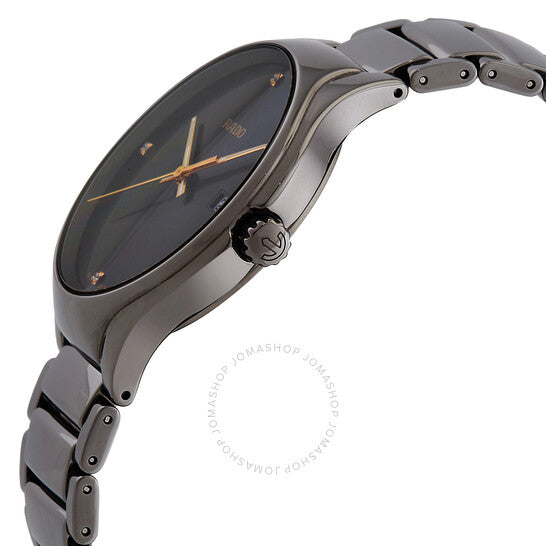 Rado, True Diamonds Quartz Crystal Grey Dial Men's Watch