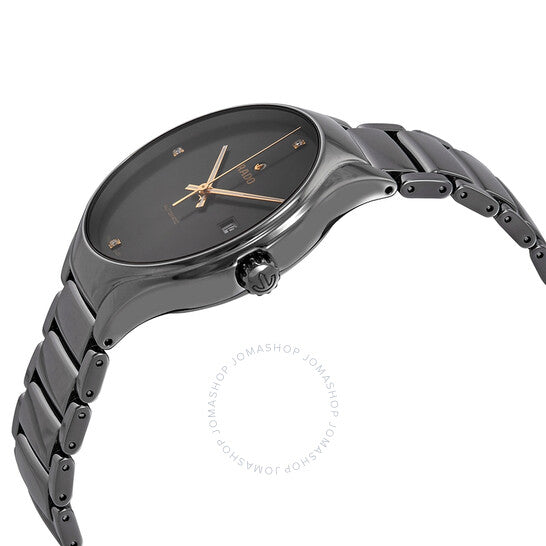 Rado, True Grey Diamond Dial Automatic Men's Ceramic Watch