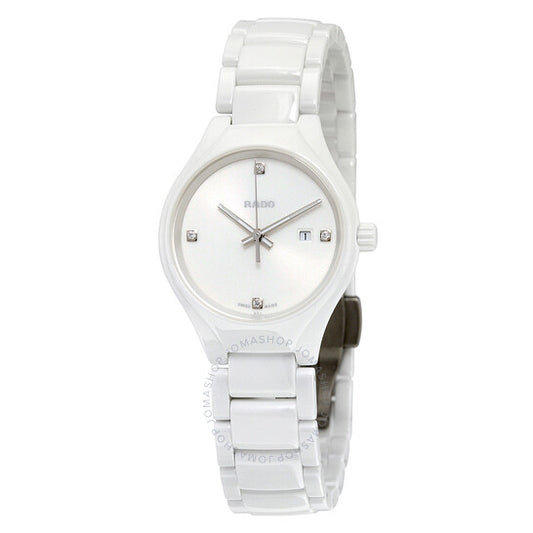 Rado, True High-tech White Ceramic Diamond Ladies Watch