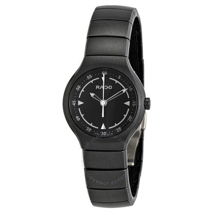Rado, True Jubile Black Dial Black Ceramic Ladies Watch