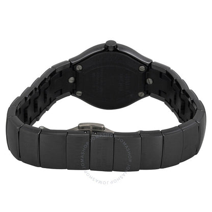 Rado, True Jubile Black Dial Black Ceramic Ladies Watch