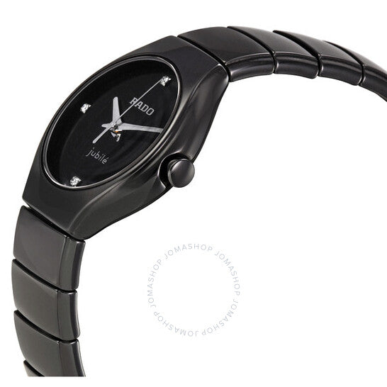 Rado, True Jubile Black Dial Ceramic Ladies Watch
