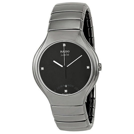 Rado, True Jubile Platinum-tone Ceramic Men's Watch