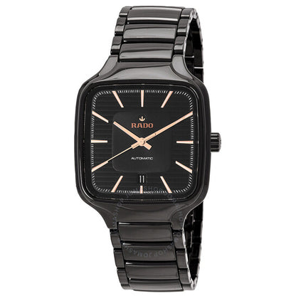 Rado, True Square Automatic Black Dial Men's Watch