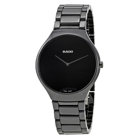 Rado, True Thinline Black Ceramic Men's Watch