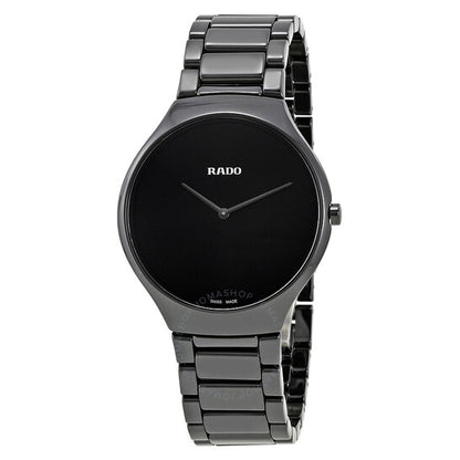 Rado, True Thinline Black Ceramic Men's Watch