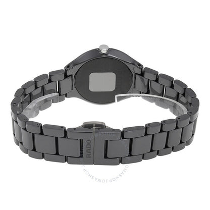 Rado, True Thinline Black Dial Black Ceramic Ladies Watch