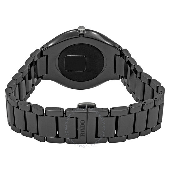 Rado, True Thinline Black Dial Black Ceramic Men's Watch