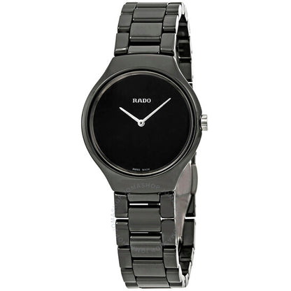 Rado, True Thinline Black Dial Ladies Watch