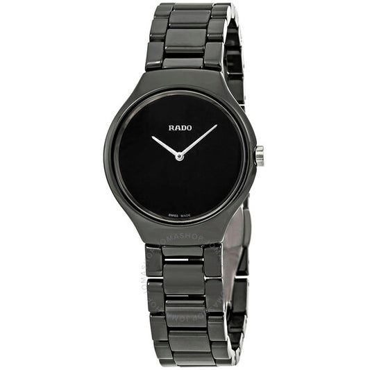 Rado, True Thinline Black Dial Ladies Watch