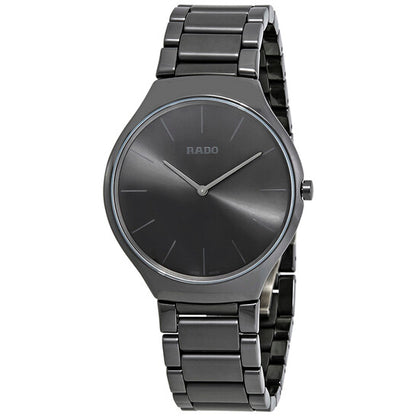 Rado, True Thinline Black Dial Men's Watch