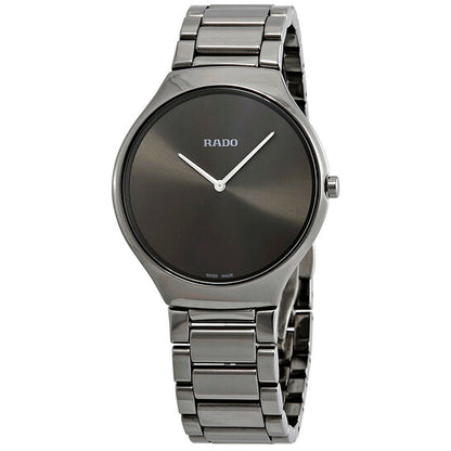 Rado, True Thinline Grey Dial Men's Ceramic Watch