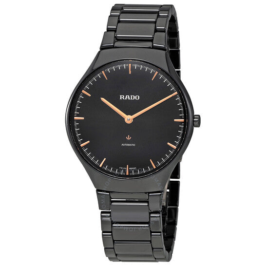 Rado, True Thinline L Automatic Black Dial Men's Watch