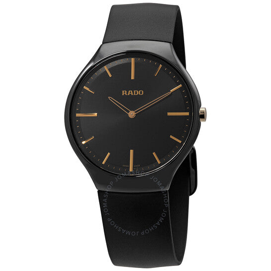 Rado, True Thinline Quartz Black Dial Ladies Watch
