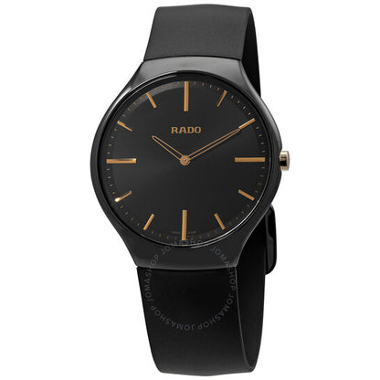 Rado, True Thinline Quartz Black Dial Ladies Watch