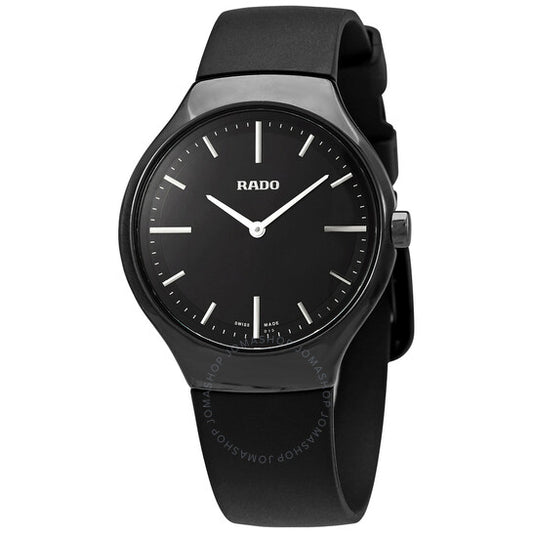 Rado, True Thinline Quartz Black Dial Ladies Watch