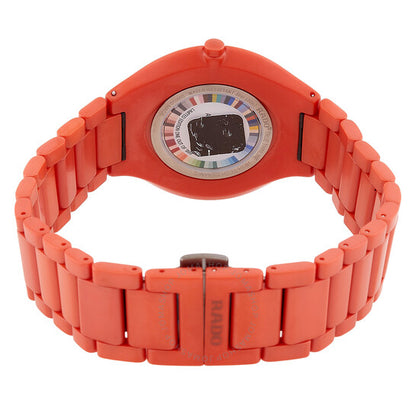 Rado, True Thinline Quartz Orange Dial Men's Watch