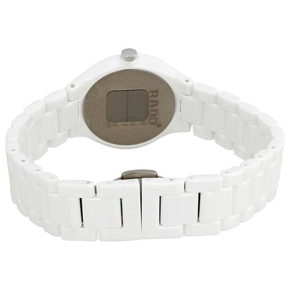 Rado, True Thinline White Dial White Ceramic Ladies Watch