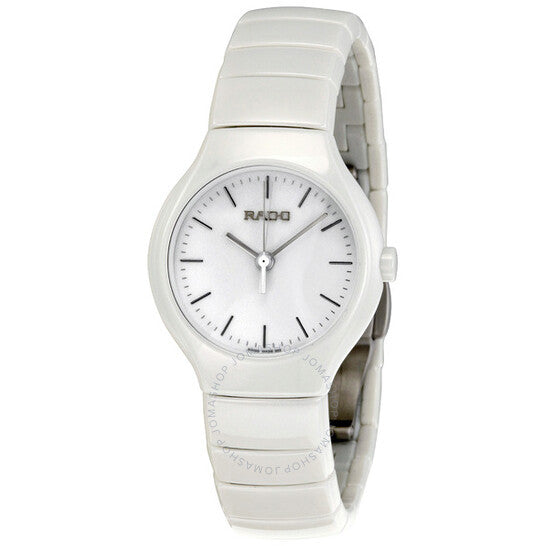 Rado, True White Dial Chronograph Ceramic Ladies Watch