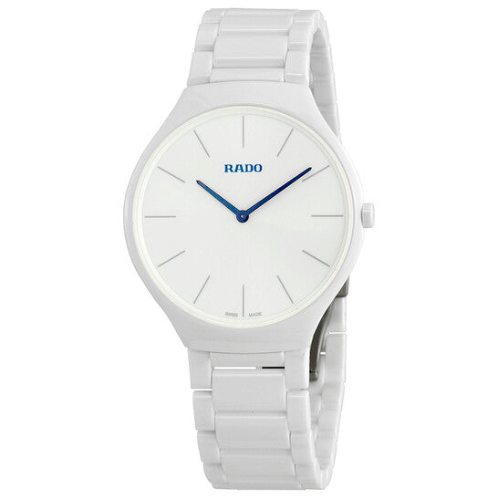 Rado, True White Dial White Ceramic Ladies Watch
