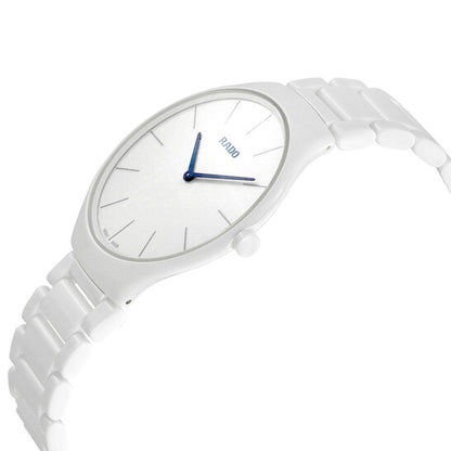 Rado, True White Dial White Ceramic Ladies Watch
